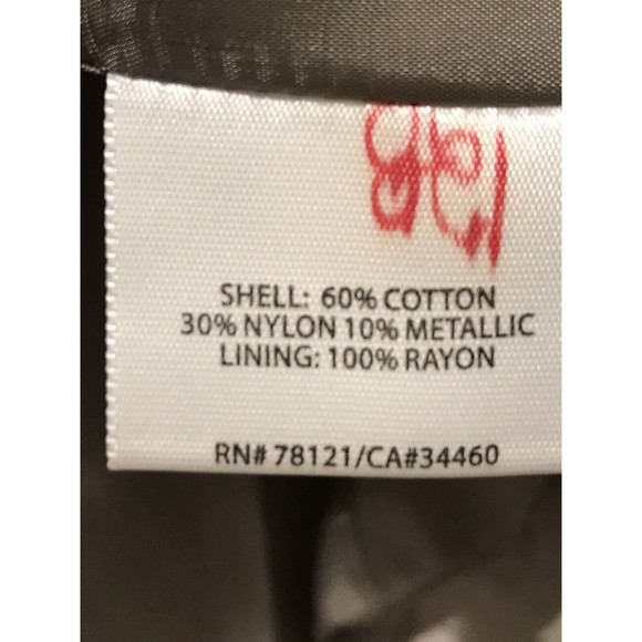 Eileen Fisher Women’s One Button Blazer Gray Metallic Stretch Lined Siz… - Picture 11 of 13